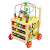 Houten Loopwagen Geschikt voor 12 maanden - Looptrainer - Leerzaam houten babyspeelgoed