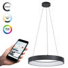 EGLO connect.z Marghera-Z Smart Hanglamp - Ø 60 cm - Zwart/Wit - Instelbaar RGB & wit licht - Dimbaar - Zigbee