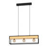 EGLO Libertad 1 Hanglamp - E27 - 76 cm - Zwart/Bruin