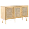 Beliani PEROTE - Sideboard-Lichte houtkleur-Rotan