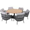 4 Seasons Calpi/Saba Ø160 cm. - Low dining - ronde tuinset