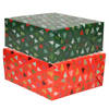 8x Rollen Kerst inpakpapier/cadeaupapier bomen 2,5 x 0,7 meter - Cadeaupapier