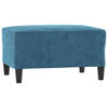 vidaXL Voetenbank 70x55x41 cm fluweel blauw