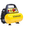 Stanley Compressor DN200/8/6 - Luchtcompressor 8 Bar - 6L - 180L/Min - Met Handvat en Anti-Slip Voeten - Olievrij - Geel