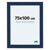 Fotolijst 75x100cm Donkerblauw Geveegd MDF Como