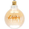 LED Lamp - Aigi Glow Happy - E27 Fitting - 4W - Warm Wit 1800K - Amber