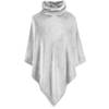 Moodit Poncho Fleece, Zilver - 80 x 80 cm - Polyester