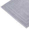 Atmosphera Badkamerkleed/badmat voor vloer - 50 x 70 cm - Zilvergrijs - Badmatjes