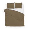 Zo! Home dekbedovertrek Satinado - Real Taupe - 2-Persoons 200x200/220 cm