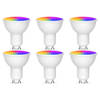 LED Spot 6 Pack - Facto - Smart LED - Wifi LED - Slimme LED - 5W - GU10 Fitting - RGB+CCT - Aanpasbare Kleur - Dimbaar