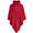 Moodit Poncho Fleece, Robijn Rood - 80 x 80 cm - Polyester