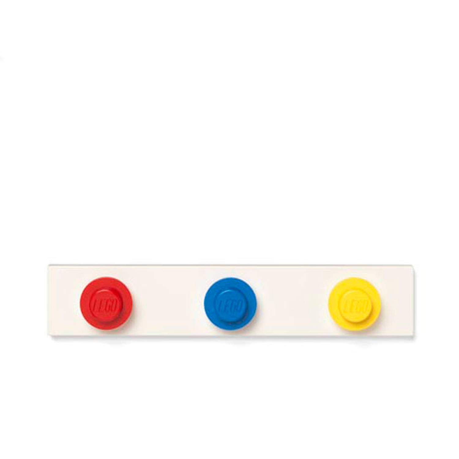 LEGO kapstok 33 x 6,5 cm polypropeen rood-geel-blauw