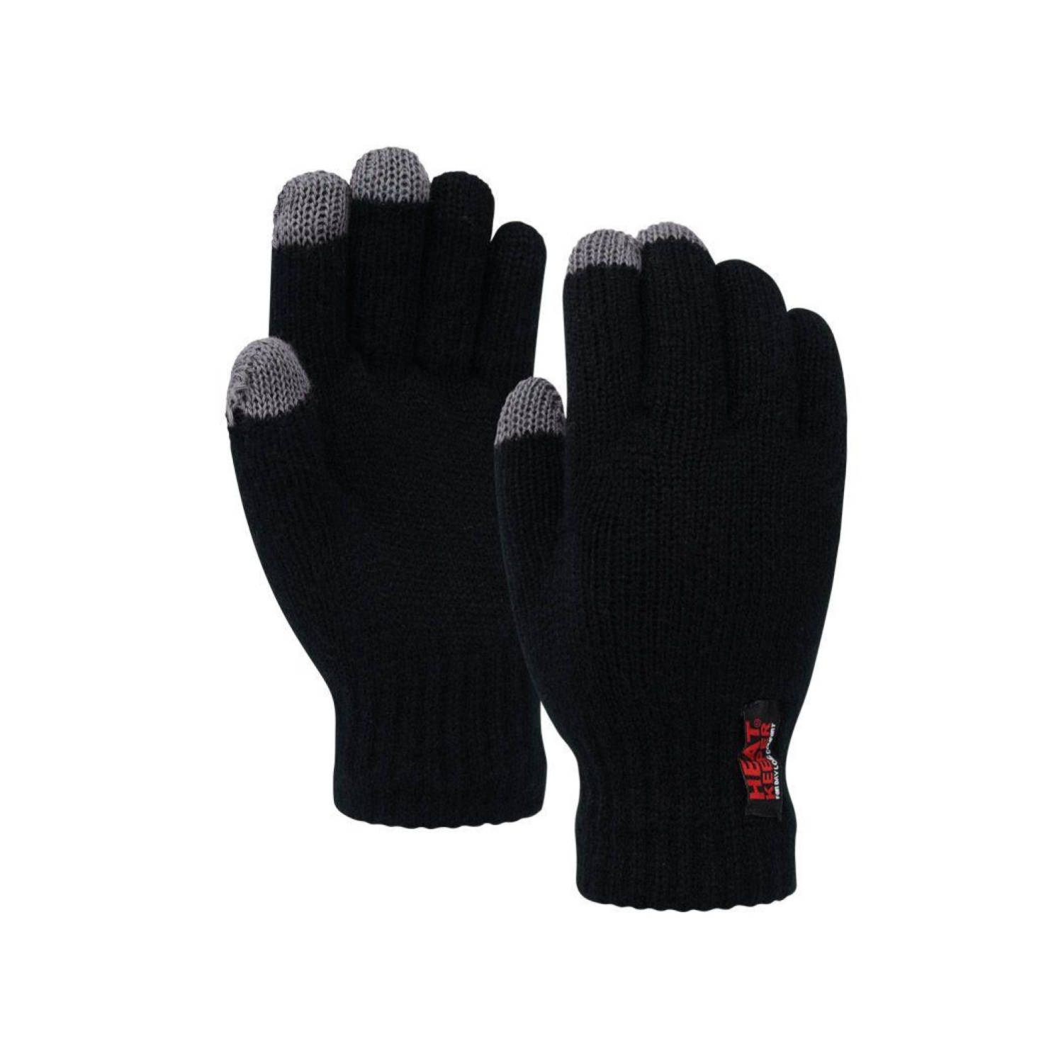 HEAT KEEPER Nvt Heren Touchscreen handschoenen Zwart Maat l
