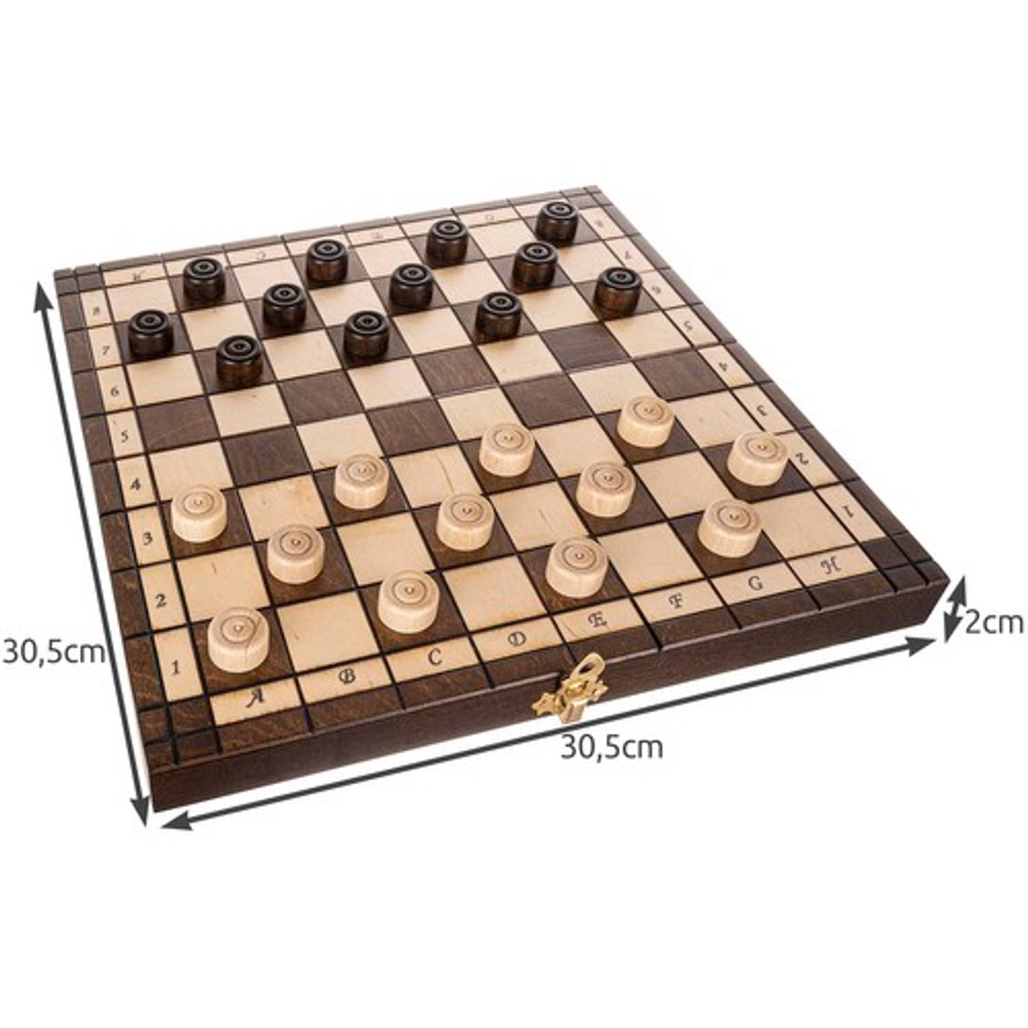 tofu Diversen Wereldrecord Guinness Book 2 in 1 opvouwbaar houten schaakbord ook geschikt voor dammen inclusief  schaakstukken en dam schijven | Blokker