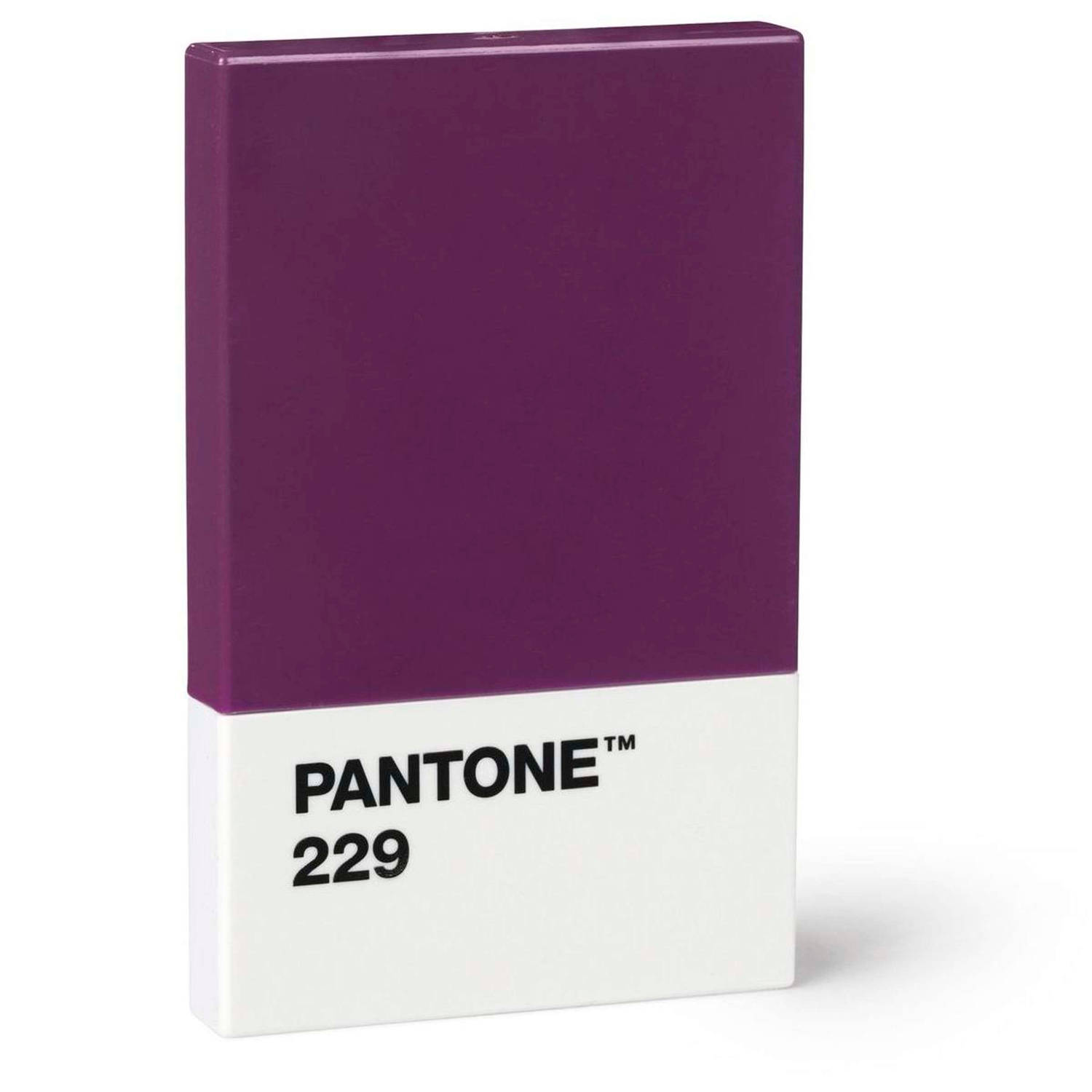 Pantone kaarthouder 9,5 cm paars-wit