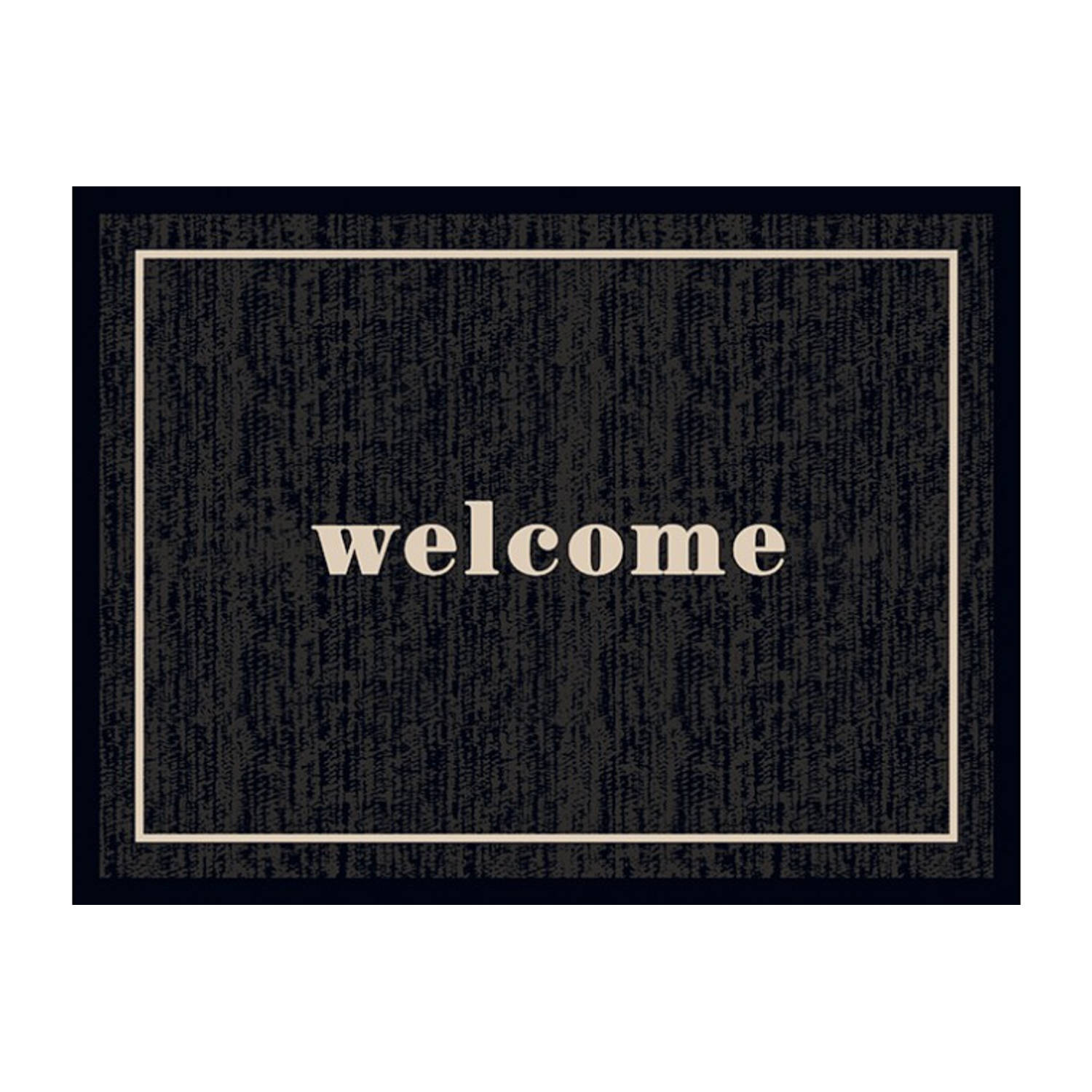 MD Entree - Schoonloopmat - Ambiance Welcome Black - 50 x 70 cm