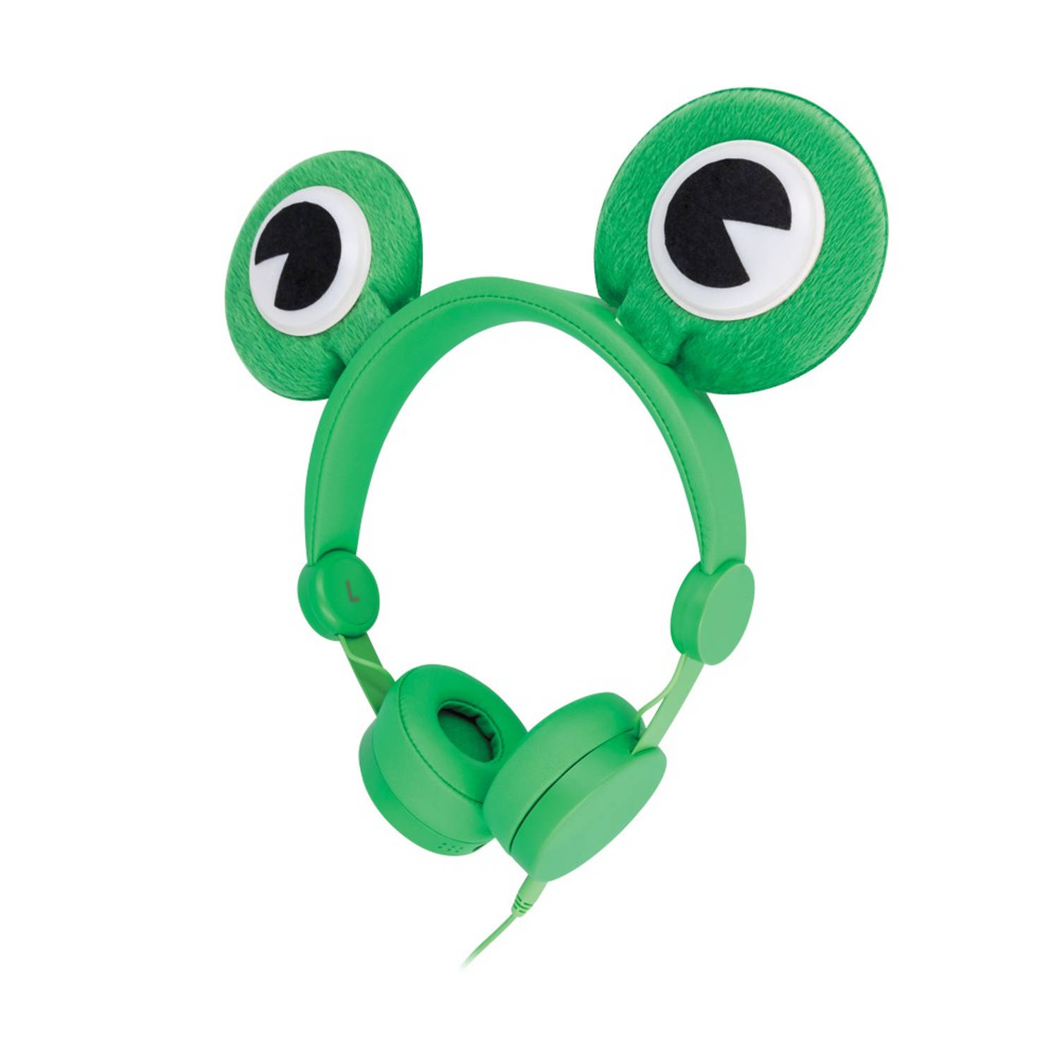 Setty Kinder koptelefoon met leuke kikkerogen - groen
