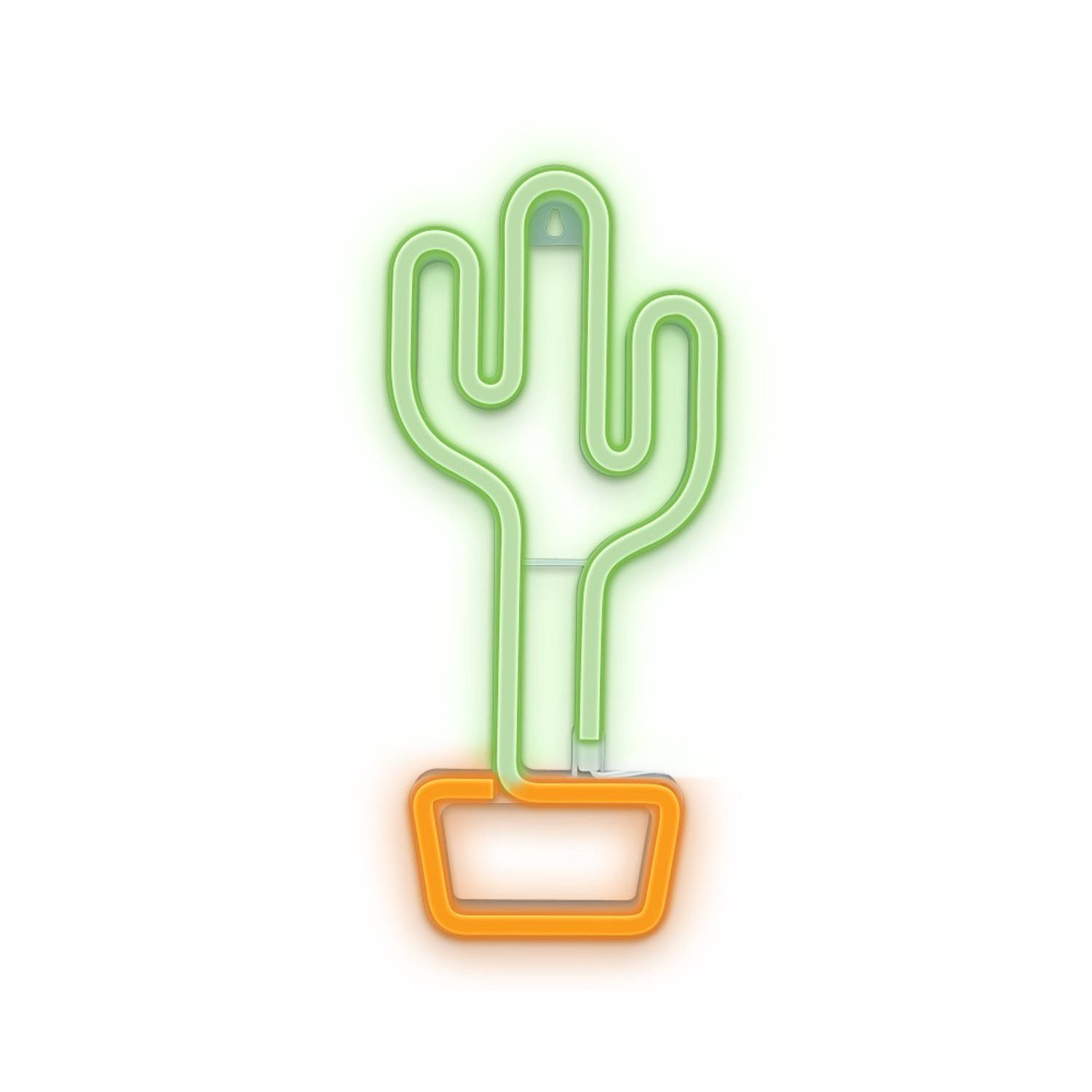 Forever Flne02 - Neon Led Licht Cactus Roze Batterij + Usb