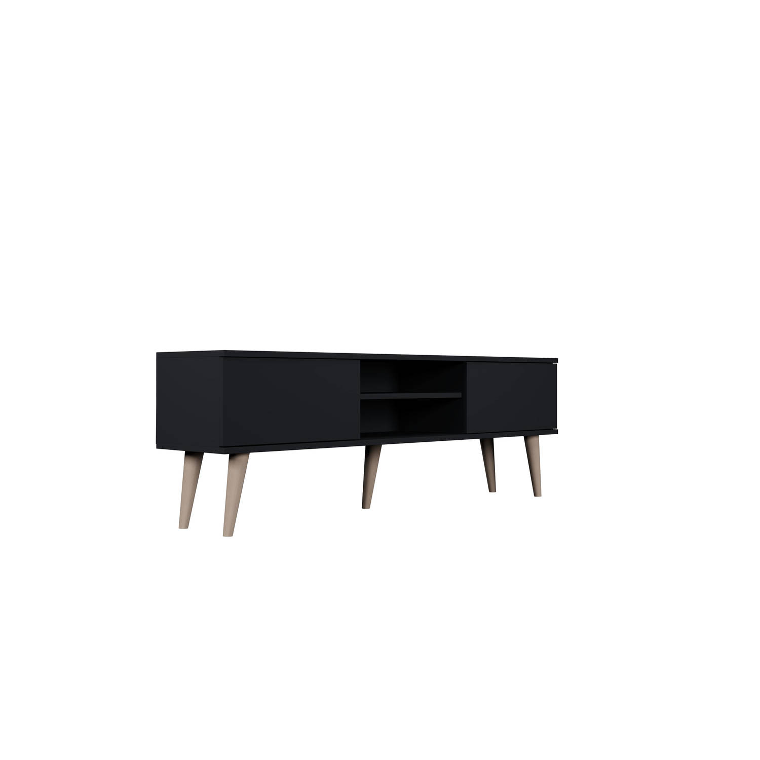 Kocot Toronto - TV meubel 160x35*55cm - zwart