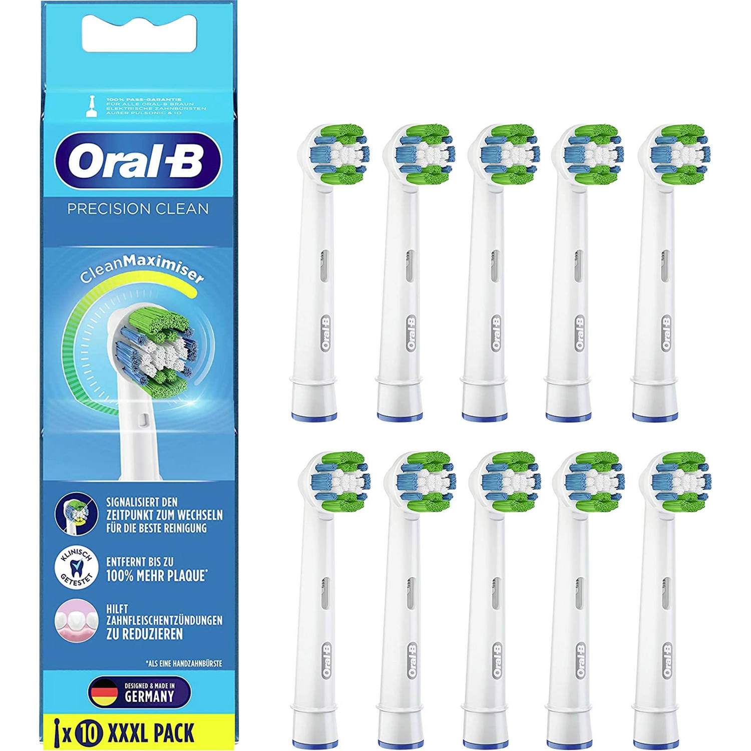 Tussendoortje Verkeersopstopping Discrepantie Oral-B Opzetborstels Precision Clean CleanMaximiser - 10 Stuks | Blokker