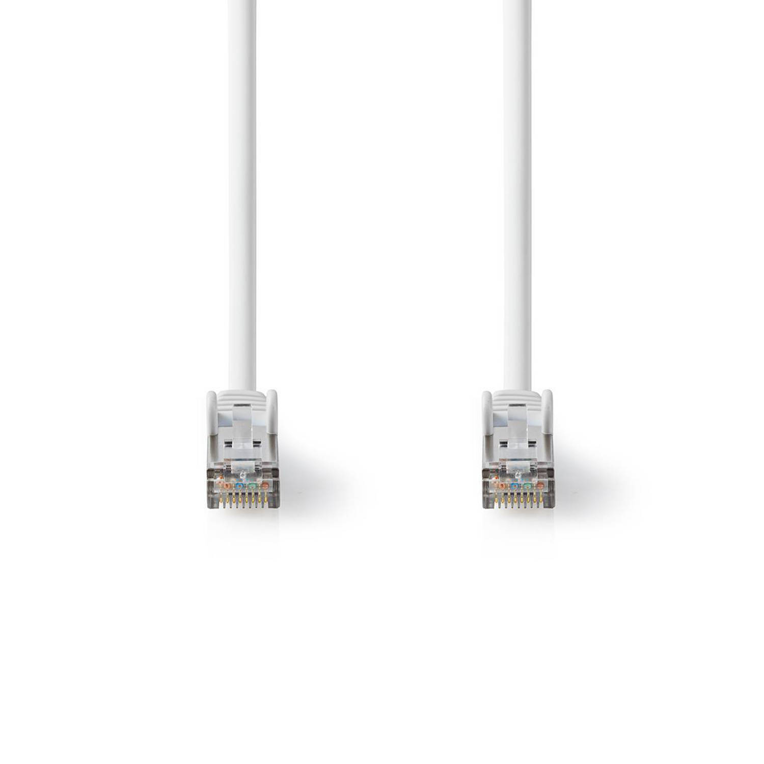 Cat 8.1 S-FTP-Netwerkkabel | RJ45 Male naar RJ45 Male | 0,15 m | Wit