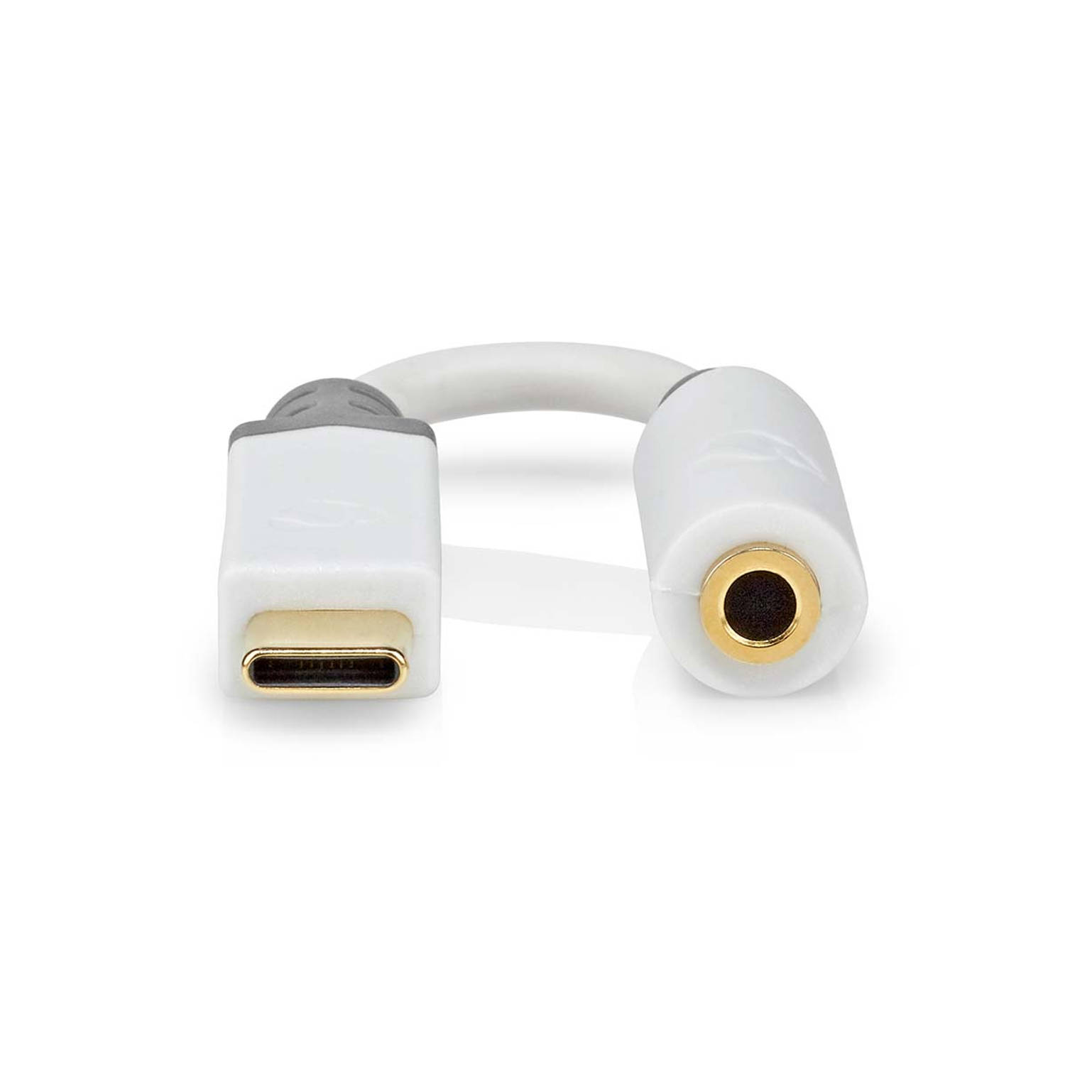 Nedis CCBW65950WT01 USB adapter USB-C male naar 3.5mm jack female 0.1m