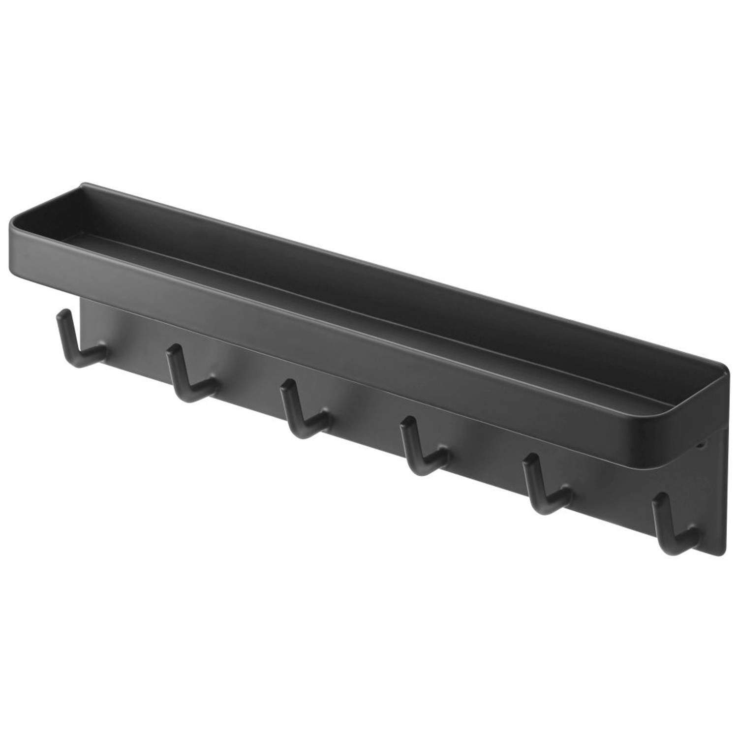 Yamazaki Magnetic key hook with tray - Smart - black