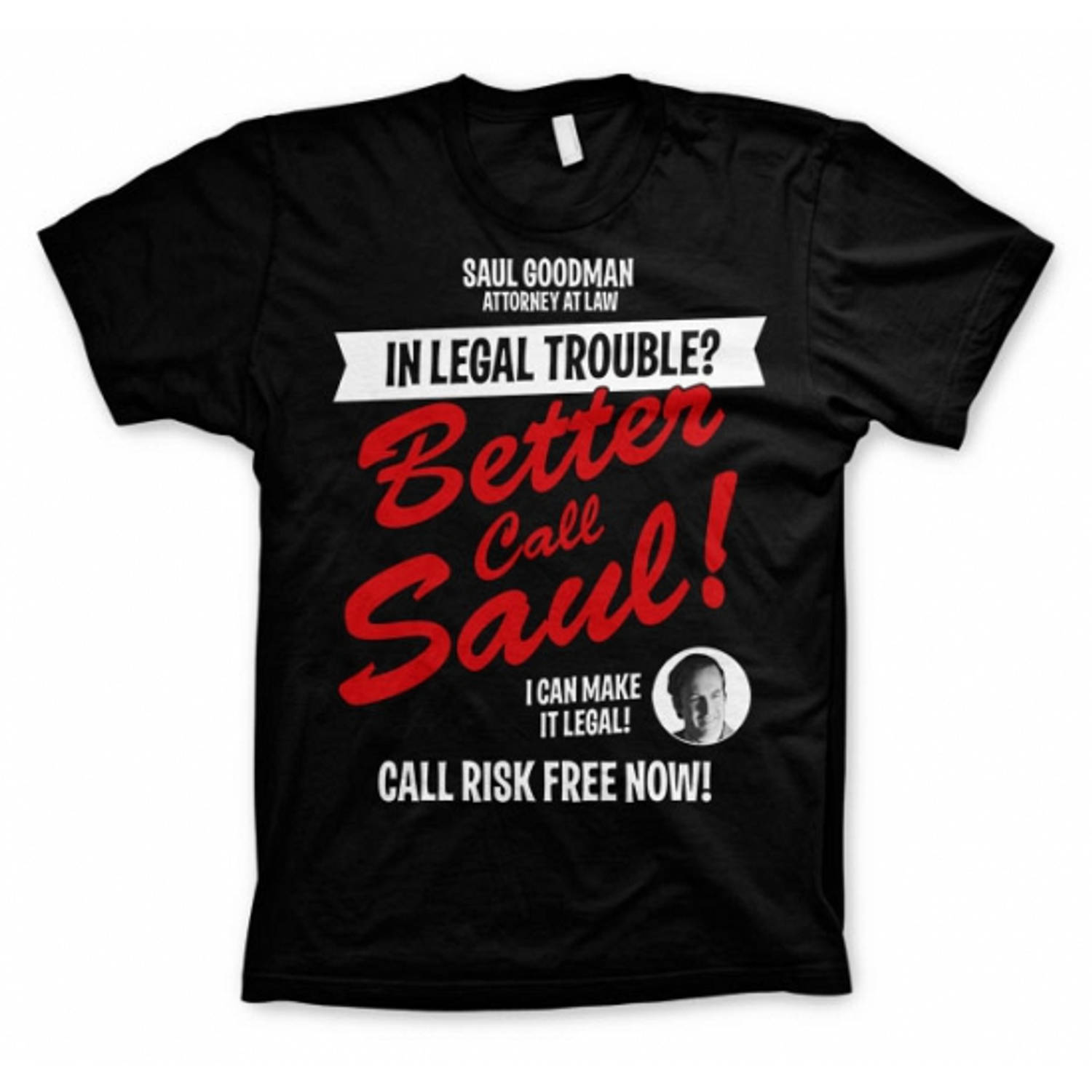 Breaking Bad Heren Tshirt -S- In Legal Trouble Zwart