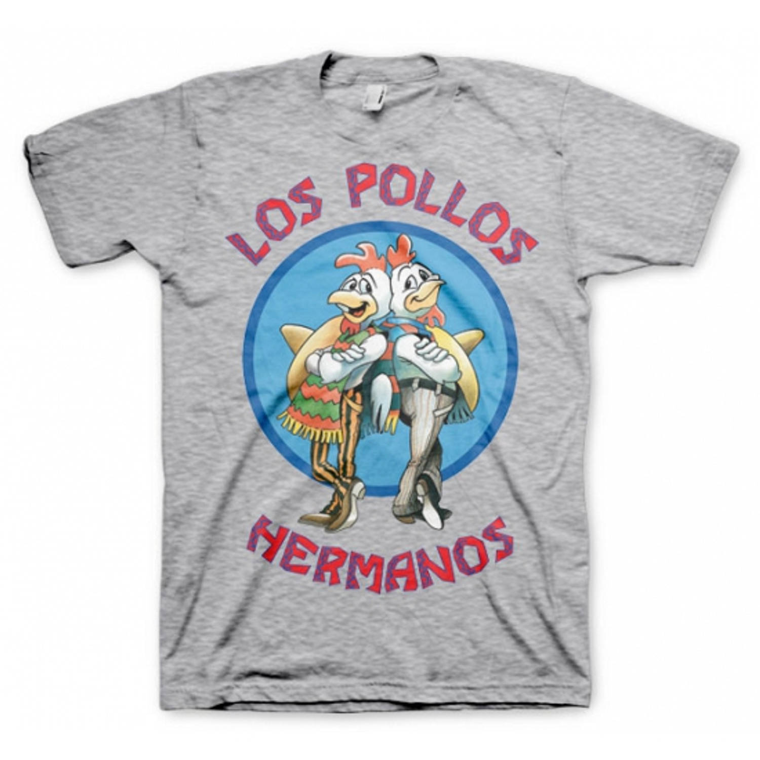 T-shirt Breaking Bad Los Pollos grijs - L - Feestshirts