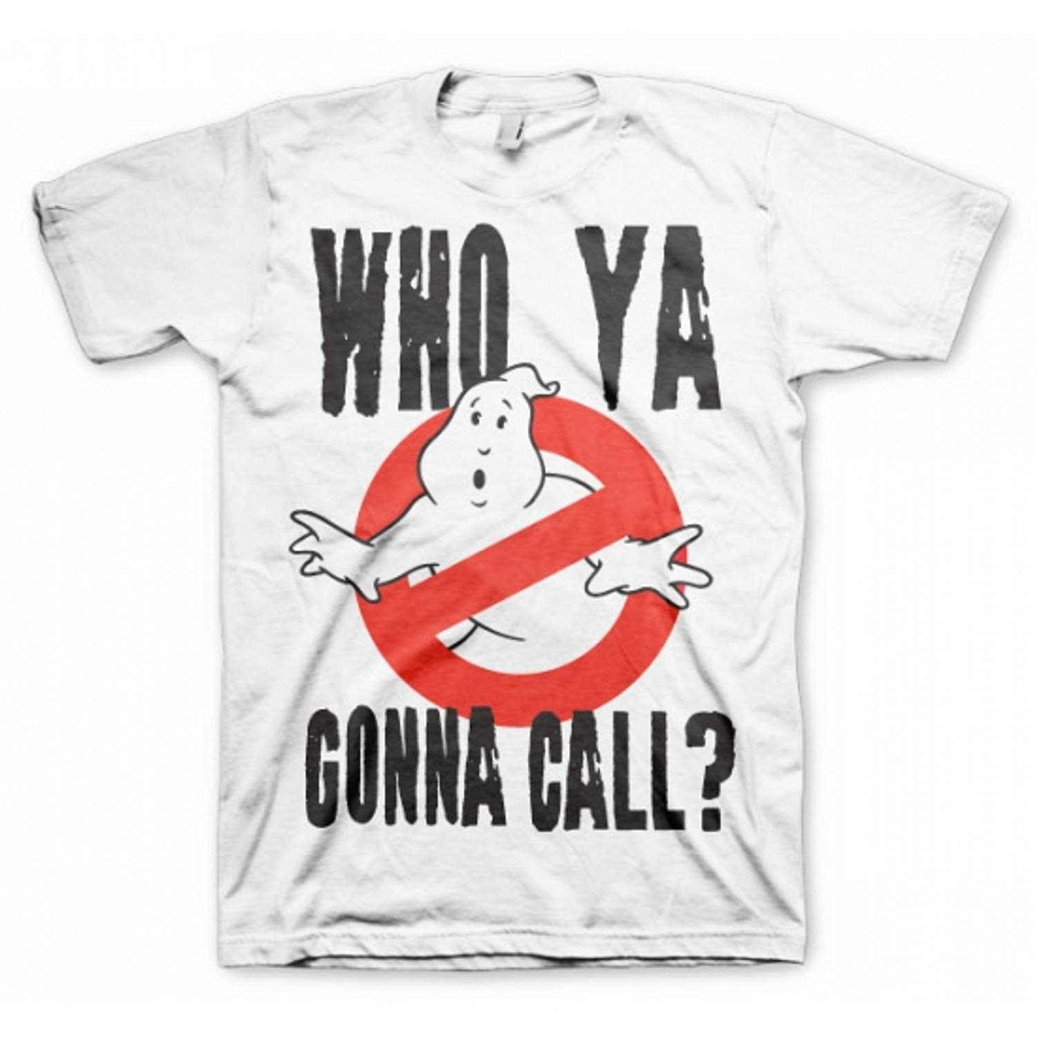 Ghostbusters - t-shirt who ya gonna call ? - white (xl)