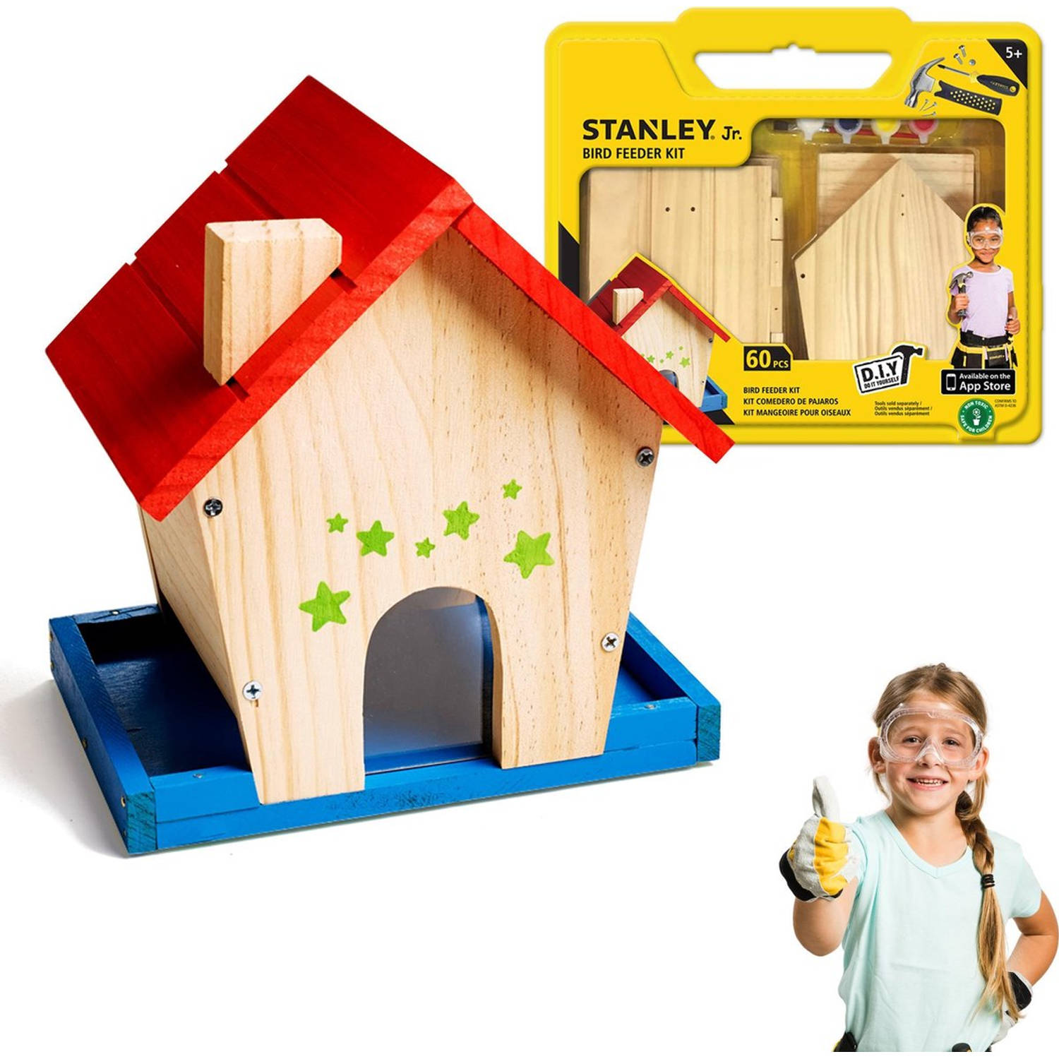 Stanley Diy Vogelhuisje - 18 X 13 X 20,6 Cm - Complete Set - Kinderen Vanaf 5 Jaar - Hout