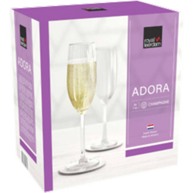 Royal Leerdam Champagneflûte 361766 Adora 21 cl 6 stuks