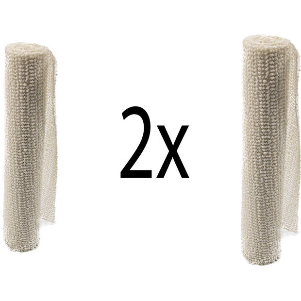 2x Non Slip Gripmat – Wit – 30x150cm Niet Klevende Antislipmat Gaas Patroon voor Bureaus en Keukenlades