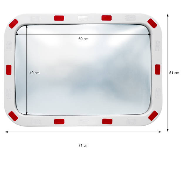 Verkeersspiegel 40 x 60 cm
