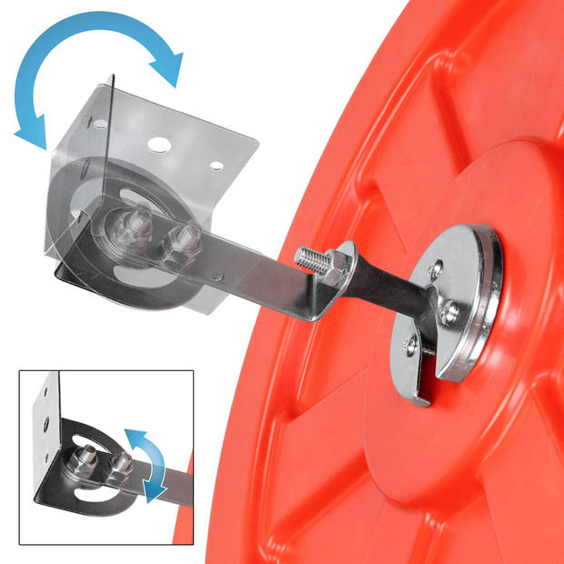 Verkeersspiegel rood, Ø 60 cm, met zwenkbare houder