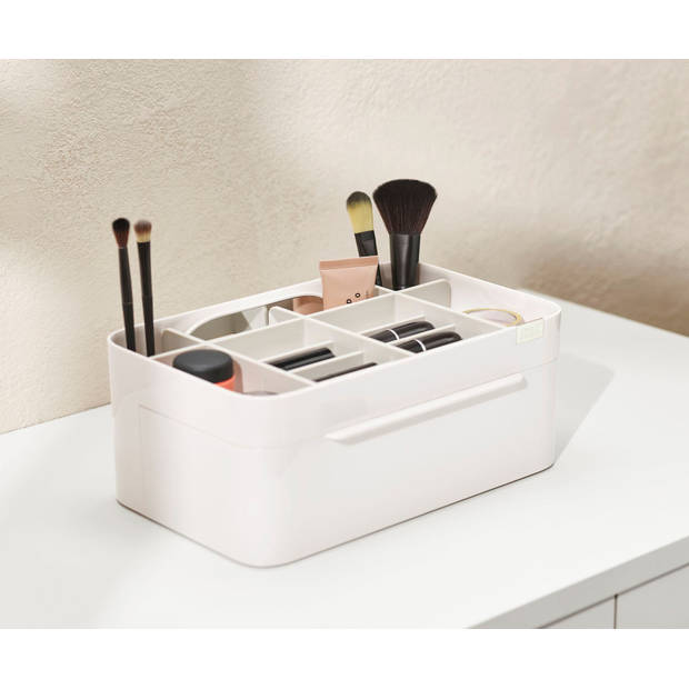 Joseph Joseph - Viva Make-up Organizer met Verwijderbare Spiegel - Kunststof - Beige