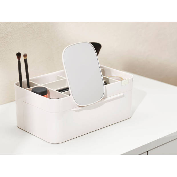 Joseph Joseph - Viva Make-up Organizer met Verwijderbare Spiegel - Kunststof - Beige