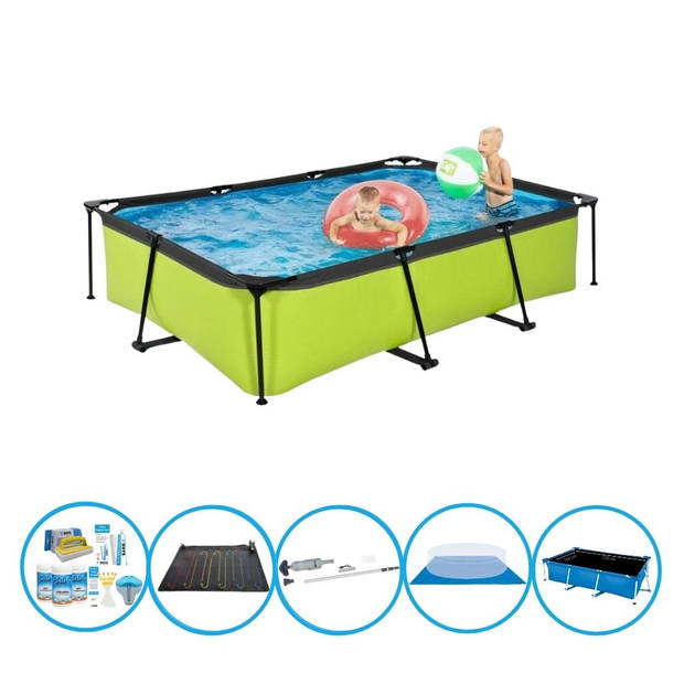 EXIT Zwembad Lime - Frame Pool 300x200x65 cm - Zwembad Combi Deal