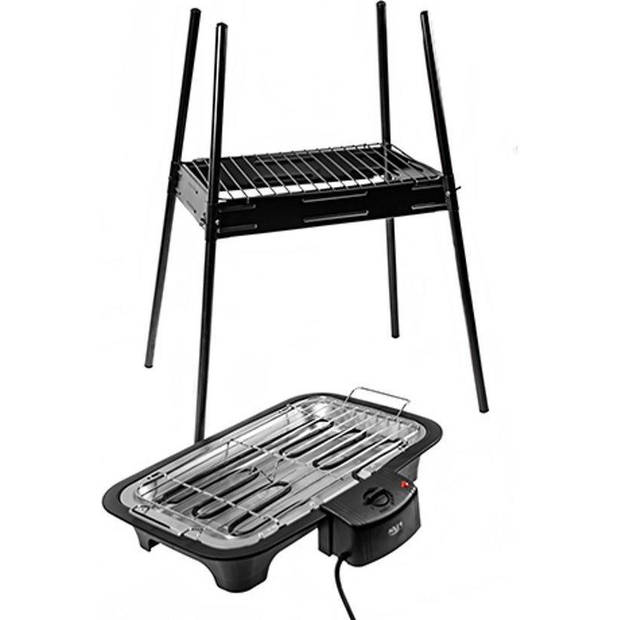 Top Choice - Elektrische barbecue - 2000 Watt - zwart