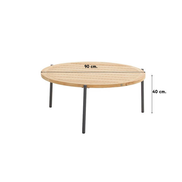 4-Seasons Yoga Koffietafel - Ø 90 cm. H 40 cm.