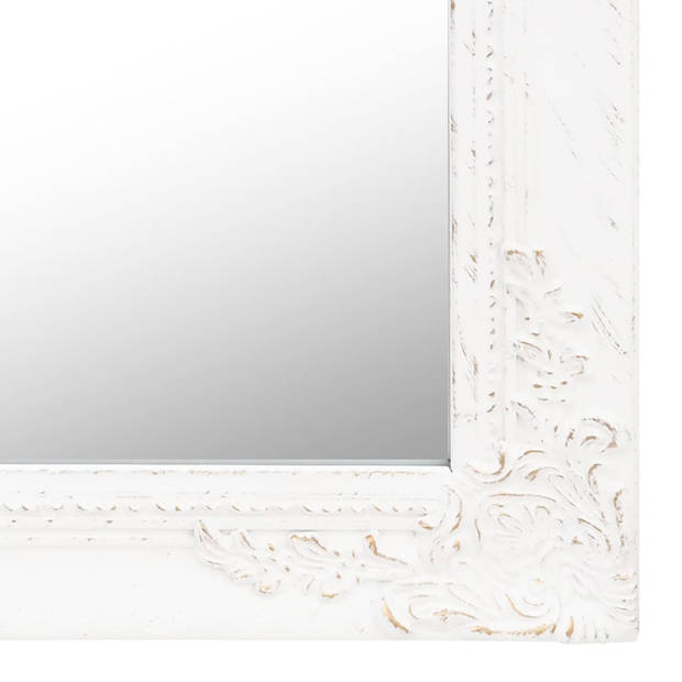 vidaXL Spiegel vrijstaand 40x160 cm wit