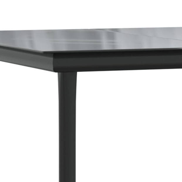 The Living Store Tuinset Cannes - Tafel 160x80x74 cm - Stoel 53x58x84 cm - Crèmewit kussen