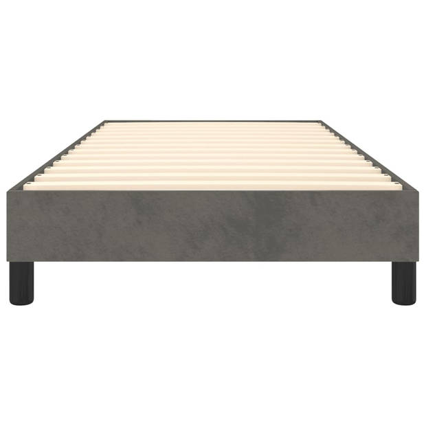 vidaXL Bedframe zonder matras 80x200 cm fluweel donkergrijs