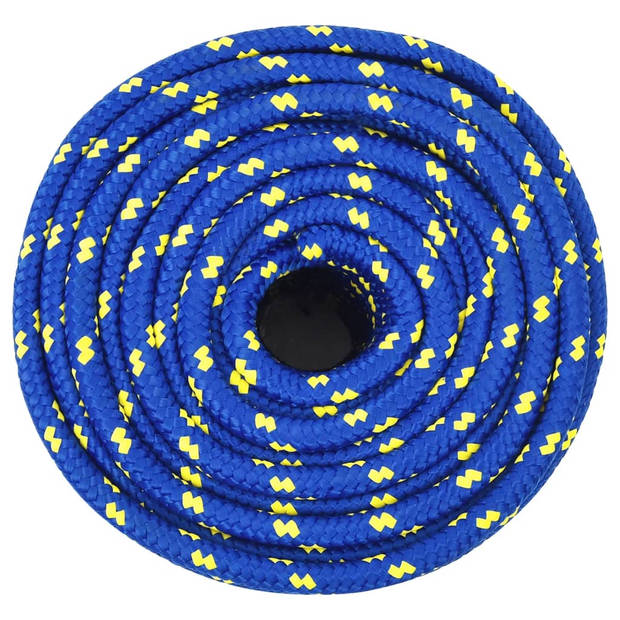 vidaXL Boottouw 12 mm 100 m polypropeen blauw