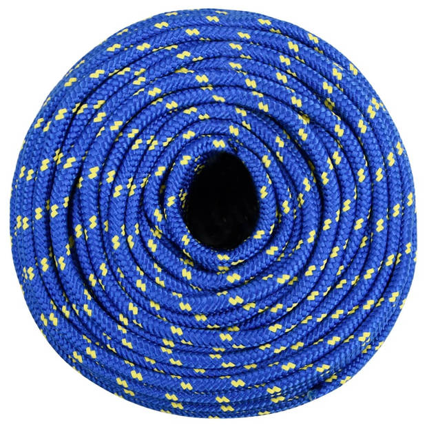 vidaXL Boottouw 8 mm 250 m polypropyleen blauw