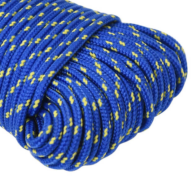 vidaXL Boottouw 4 mm 25 m polypropyleen blauw