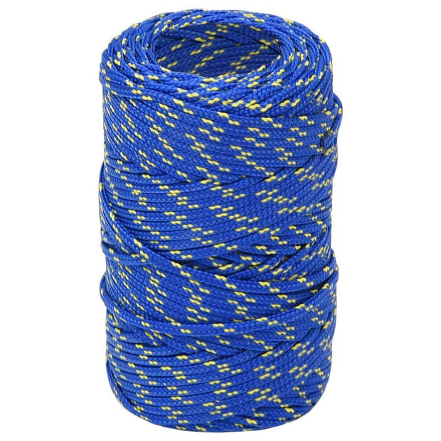 vidaXL Boottouw 2 mm 500 m polypropyleen blauw