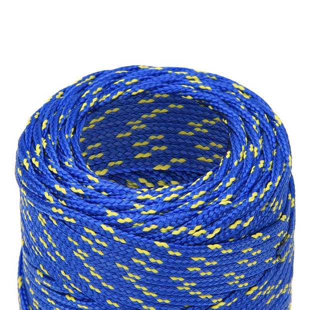 vidaXL Boottouw 2 mm 500 m polypropyleen blauw