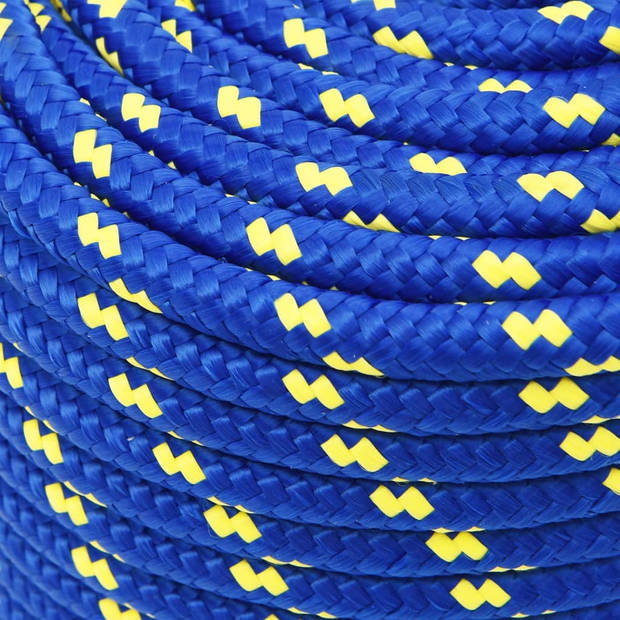 vidaXL Boottouw 12 mm 25 m polypropeen blauw