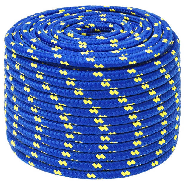 vidaXL Boottouw 14 mm 100 m polypropeen blauw